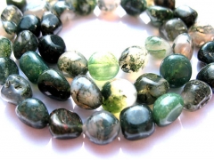 wholesale 5strands 4-12mm Natural Indian agate gemstone freeform nuggets chips green jewelry beads