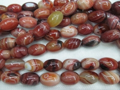 High Quality agate bead onyx gemstone Rice barrel Drum Veins Blue green cherry red mixed necklace je
