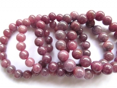 Genuine Raw Ruby Bracelet Ruby Beads gemstone ,AA grade 5 6 7 8 9 10 11 12 14 16mm 8inch round ball 