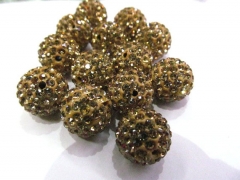 100pcs 6mm Micro Pave Clay Crystal rhinestone Round Ball lais blue gold clear white mixed