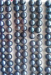 half hole-- 120-24pcs 4-14mm natural Pearl Gergous Round Ball sapphrie blue white dark black grey gr