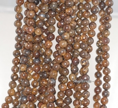 5mm Bronzite Gemstone Brown Round Loose Beads 15.5 inch Full Strand (90189179-85)