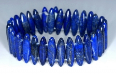 22x6mm Lapis Lazuli Gemstone Grade AA Marquise Stick Loose Beads 8 inch Half Strand (90186056-837)