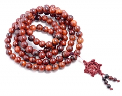 10mm 108PCS Red Rosewood Prayer Buddha Mala Meditation Beads Round Loose Beads BULK LOT (80001124-393)