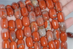 18x13mm Red Brick Jasper Gemstone Grade A Barrel Drum Loose Beads 7.5 inch Half Strand (90184594-845)