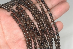 4mm Zebra Jasper Gemstone Brown Round Loose Beads 15.5 inch Full Strand (90185475-859)
