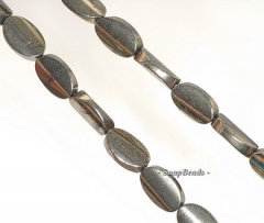 18x13mm Palazzo Iron Pyrite Gemstone Concave Oval 18x13mm Loose Beads 7.5 inch Half Strand (90145096-411)