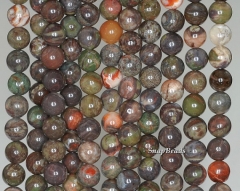 6mm Spiderweb Jasper Gemstone Brown Grade AA Round Loose Beads 15.5 inch Full Strand (90187021-246)