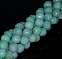 9mm Aqua Berry Russian Amazonite Gemstone Grade A Round Loose Beads 15.5 inch Full Strand (90147709-442)