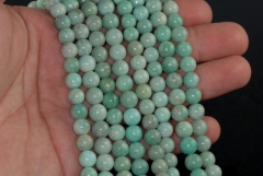 6-7mm Aqua Berry Amazonite Gemstone Grade A Green Round Loose Beads 15.5 inch Full Strand (90183692-375)