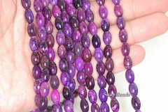 Purple Sugilite Gemstone Purple Barrel Drum 9x6mm Loose Beads 15.5 inch Full Strand (90111929-210a)