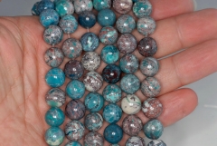 12mm Bonsai Garden Chrysotine Gemstone Round Loose Beads 15.5 inch Full Strand (90184378-851)