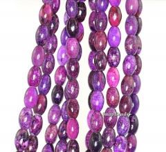 Purple Sugilite Gemstone Purple Barrel Drum 9x6mm Loose Beads 15.5 inch Full Strand (90111929-210a)