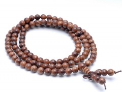 6mm 108PCS Natural African Rosewood Grade A Prayer Buddha Mala Meditation Beads Round Loose Beads BULK LOT (80002382-W2)