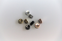 Black CZ Micro Pave 7mm Spacer Beads