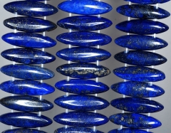 22x6mm Lapis Lazuli Gemstone Grade AA Marquise Stick Loose Beads 8 inch Half Strand (90186056-837)