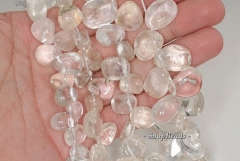 24x11-15x6mm Rock Crystal Gemstone Nugget Loose Beads 7.5 inch Half Strand (90191481-B2-504)
