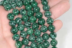 10mm Green Schiller Sheen Spar Gemstone Grade AAA Round Loose Beads 16 inch Full Strand (90185763-845)