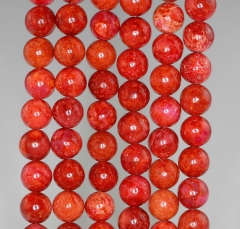 8mm Red Turquoise Jasper Gemstone Round 8mm Loose Beads 16 inch Full Strand (90186744-774)