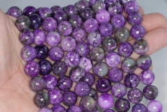 8mm Purple Sugilite Gemstone Round Loose Beads 7.5 inch Half Strand (90184726 H-842)