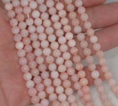 6mm Peruvian Pink Opal Gemstone Grade A Cream Milky Pink Round Loose Beads 15.5 inch Full Strand (90189841-79)