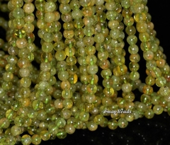 5mm Pedoretes Peridot Gemstone Green Round Loose Beads 15.5 inch Full Strand (90147809-168)