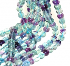 6MM Posh Rainbow Fluorite Gemstone Grade AAA, Purple Rainbow, Round 6MM Loose Beads 8 inch Half Strand (90119786-110)