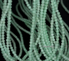 3MM Parsley Bunch Aventurine Gemstone Round 3MM Loose Beads 16 inch Full Strand (90114019-107 - 3mm B )