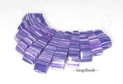 Matrix Turquoise Gemstone Zebra Purple Loose Beads Graduated Set 11 Beads (90114192-108)