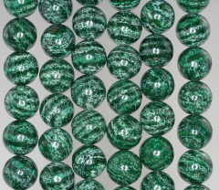 10mm Green Schiller Sheen Spar Gemstone Grade AAA Round Loose Beads 16 inch Full Strand (90185763-845)