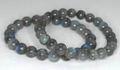 9-10mm Beauty Labradorite Gemstone Grade AA Round Loose Beads 7 inch Half Strand (90142781-835)