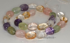 14x9-10x8mm Mix Quartz Gemstone Nugget Loose Beads 16 inch Full Strand (90144128-B38-577)