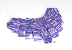 Matrix Turquoise Gemstone Zebra Purple Loose Beads Graduated Set 11 Beads (90114192-108)