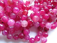 16"strand yellow Agate Gemstone Round Ball Faceted Black green pink red blue rainbow Agate Jewelry Loose Beads 6-16mm