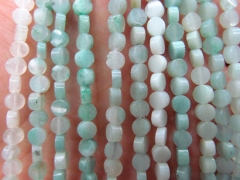 5strands 3-6mm Natual Amazonite ,Afrrical Turquoise,Brazil agate Sardonyx Carmerial round button coin Mixed loose bead