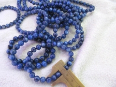 Genuine Kyanite bracelet 6-12mm 8inch Natural Kyanite Gemstone Round Dark blue flashy Evil eyes Beads kyanite bracelet