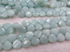 Natual Amazonite stone,Amazone bead,teadrop drop faceted beads 6x9 8x8 10x10 12x12 mm full strand