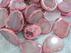natural agate Gems 20-60mm full strand slab freeform champagne rainbow purple green blue yellow pink red mixed pendant bead