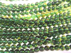AA+ Rock Crystal quartz black green yellow quartz beads round ball beads wholesale beads 8mm full strand