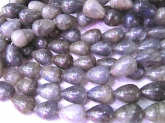 high quality 2strands 8x10-15x20mm Natural Labradorite gemstone Drop pearl smooth Blue Flashy beads supply
