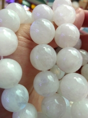 wholesale 12-3mm 8inch Genuine moonstone Bracelet Round Ball Blue beads moonstone gemstone beads