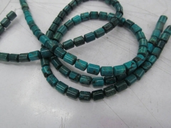 2strands Dark bue turquoise stone turquoise Beads rice Barrel drum Jewelry Loose Beads 6-9mm