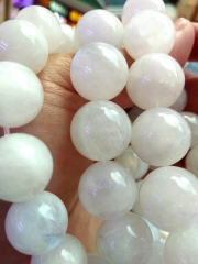 wholesale 12-3mm 8inch Genuine moonstone Bracelet Round Ball Blue beads moonstone gemstone beads