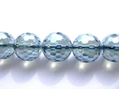 4\6\8\10\12mm natural royal blue bead,AA GRADE full strand 16" round ball faceted beads,yellow clear white brown smoky mixed jewelry bead