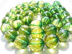 AA+ Ametrine quartz green yellow Amethyst Citrine rock crystal round ball faceted briolette jewelry beads 8 10mm full strand
