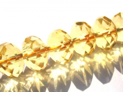 AA+ grade Citrine quartz Bicone pinwheel Rondelle Briolette jewelry beads