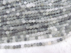 25%off--5strands 6-10mm crystal gemstone quartz bead round ball grey crab matte jewelry loose beads