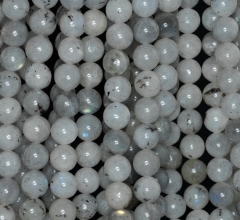 8mm White Labradorite Gemstone Round 8mm Loose Beads 7.5 inch Half Strand (90183424-785)