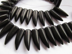 Full strand 30 40mm turquoise necklace horn spikes sharp column black ivory white blue necklace mixed jewelry bead