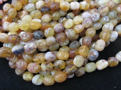 Nautral Yellow Opal Gems Gemstone Gradutated nugget Freeform faceted Loose beads 8-20mm Full strand 16inch